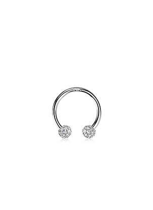 Piercing ornement oxyde de zirconium argent TATA GISELE femme