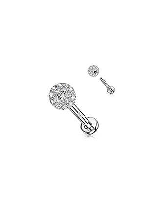 Piercing ornement oxyde de zirconium argent TATA GISELE femme