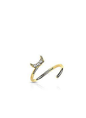 Piercing ornement oxyde de zirconium or TATA GISELE femme