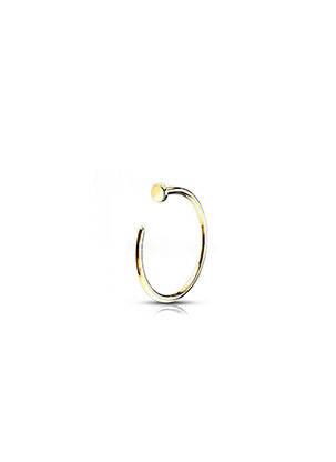Piercing matériaux or blanc or TATA GISELE femme
