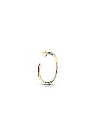 Piercing matériaux or blanc or TATA GISELE femme