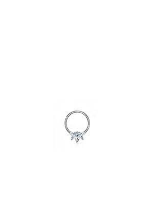 Piercing ornement oxyde de zirconium argent TATA GISELE femme