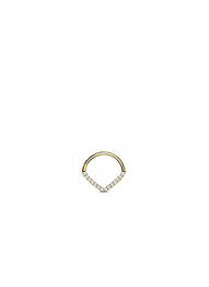 Piercing ornement oxyde de zirconium or TATA GISELE femme