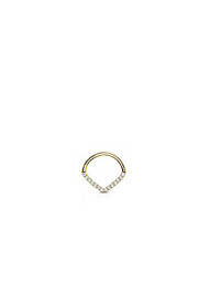 Piercing ornement oxyde de zirconium or TATA GISELE femme