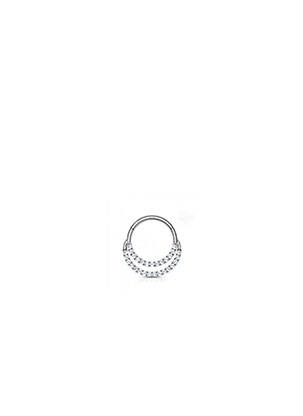 Piercing ornement oxyde de zirconium argent TATA GISELE femme