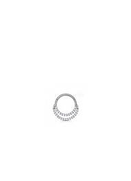 Piercing ornement oxyde de zirconium argent TATA GISELE femme