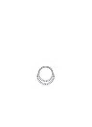 Piercing ornement oxyde de zirconium argent TATA GISELE femme