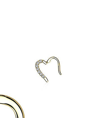 Piercing ornement oxyde de zirconium or TATA GISELE femme