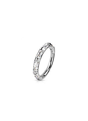Piercing ornement oxyde de zirconium argent TATA GISELE femme