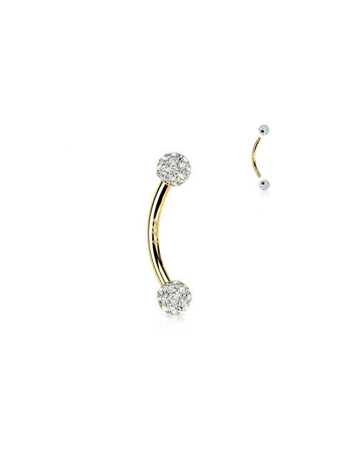 Piercing ornement oxyde de zirconium or TATA GISELE femme
