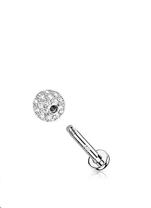 Piercing ornement oxyde de zirconium argent TATA GISELE femme
