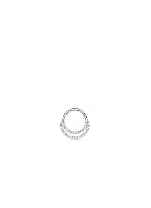 Piercing ornement oxyde de zirconium argent TATA GISELE femme
