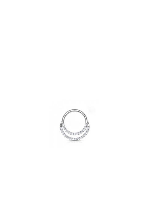 Piercing ornement oxyde de zirconium argent TATA GISELE femme