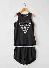 Pyjashort col rond noir GUESS fille
