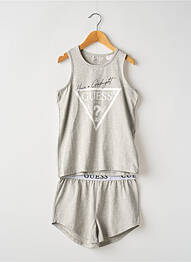 Pyjashort col rond gris GUESS fille