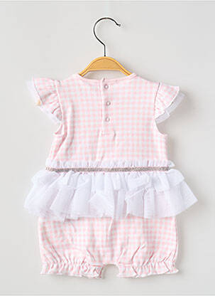 Barboteuse tissage popeline rose GUESS fille