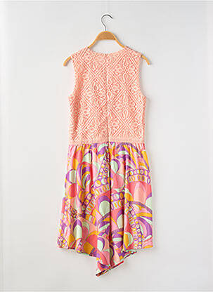 Robe mi-longue sans manche sans manche rose GUESS fille