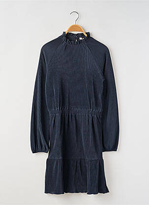 Robe mi-longue col rond manches longues bleu GARCIA fille
