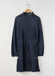Robe mi-longue col rond manches longues bleu GARCIA fille