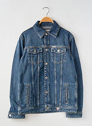 Veste casual fermeture boutonnée sur le devant bleu GUESS enfant
