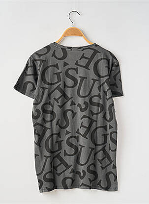 T-shirt coupe cintrée manches courtes gris GUESS fille