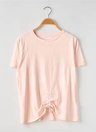 T-shirt coupe droite manches courtes rose GUESS fille