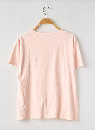 T-shirt coupe droite manches courtes rose GUESS fille
