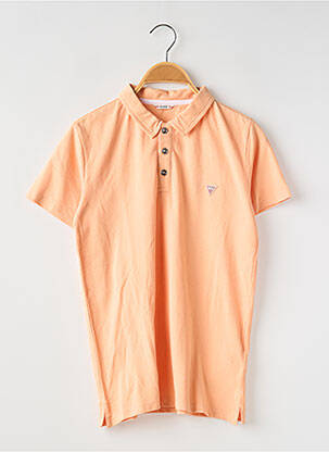 Polo coupe cintrée manches courtes orange GUESS garcon