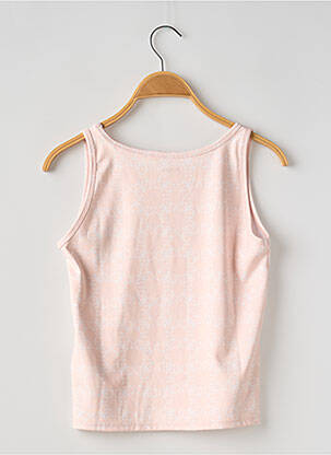Top imprimé fantaisie sans manche rose GUESS fille