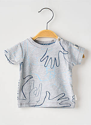 T-shirt imprimé fantaisie manches courtes gris NOPPIES garçon