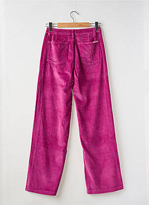 Pantalon droit tissage velours violet GARCIA fille
