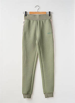 Jogging tissage jersey taille élastique vert GUESS fille