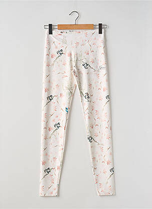 Legging stretch taille élastique beige GUESS fille
