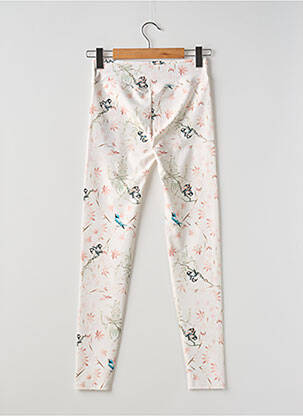 Legging stretch taille élastique beige GUESS fille