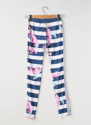 Legging stretch taille élastique bleu GUESS fille
