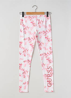 Legging stretch taille élastique rose GUESS fille