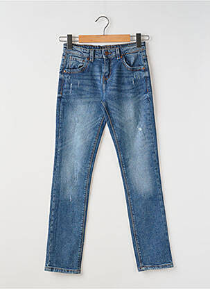 Jeans coupe slim effet usé bleu GUESS fille