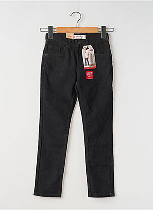 Jeans coupe slim tissage brut noir LEVIS garcon