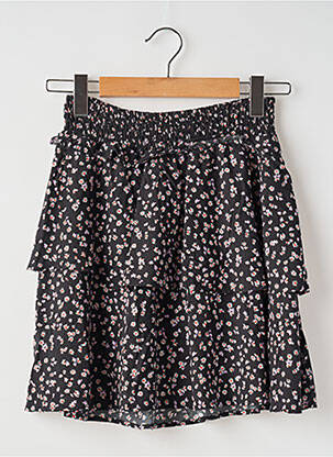 Jupe courte taille normale noir GARCIA fille