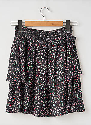 Jupe courte taille normale noir GARCIA fille