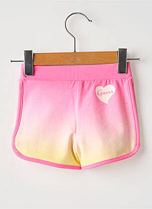 Short taille normale taille élastique rose GUESS fille