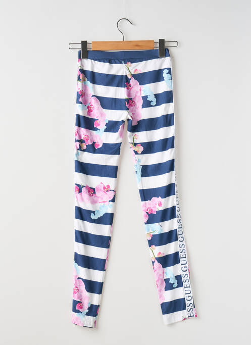Legging stretch taille élastique bleu GUESS fille