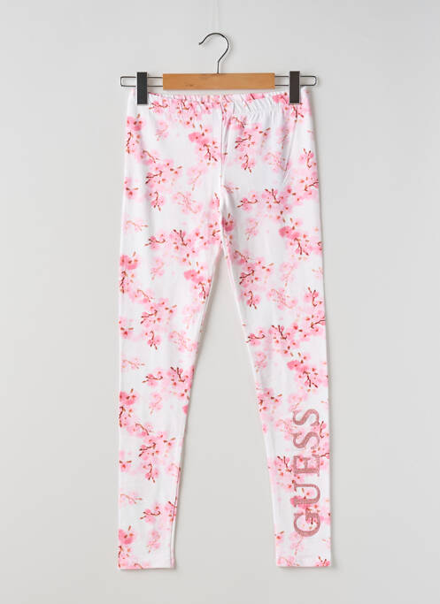 Legging imprimé fleurs taille élastique rose GUESS fille
