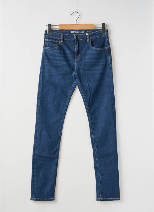 Jeans coupe slim bleu GUESS pour fille