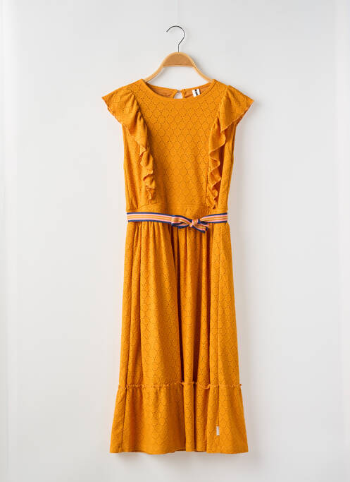 Robe longue orange B-NOSY pour fille