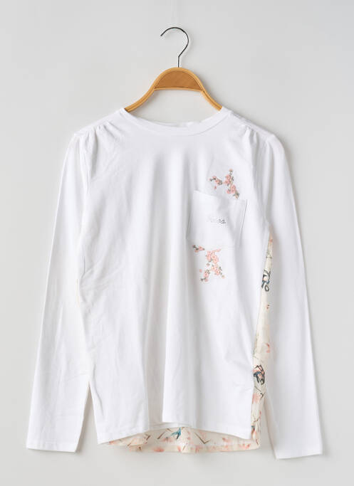 T-shirt blanc GUESS pour fille