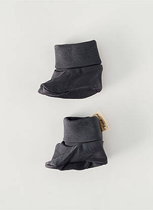 Chaussons/pantoufles bout rond bout rond gris fonce PETIT OH enfant