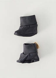 Chaussons/pantoufles bout rond bout rond gris fonce PETIT OH enfant