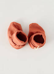 Chaussons/Pantoufles orange fonce PETIT OH pour enfant seconde vue