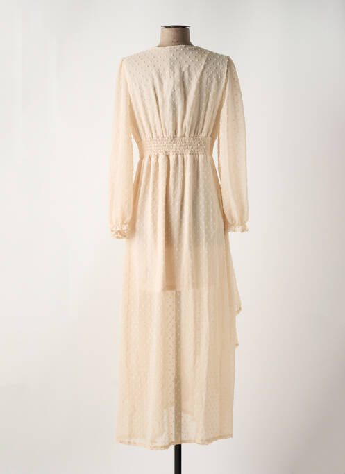 Robe longue beige L'OLIVE VERTE pour femme